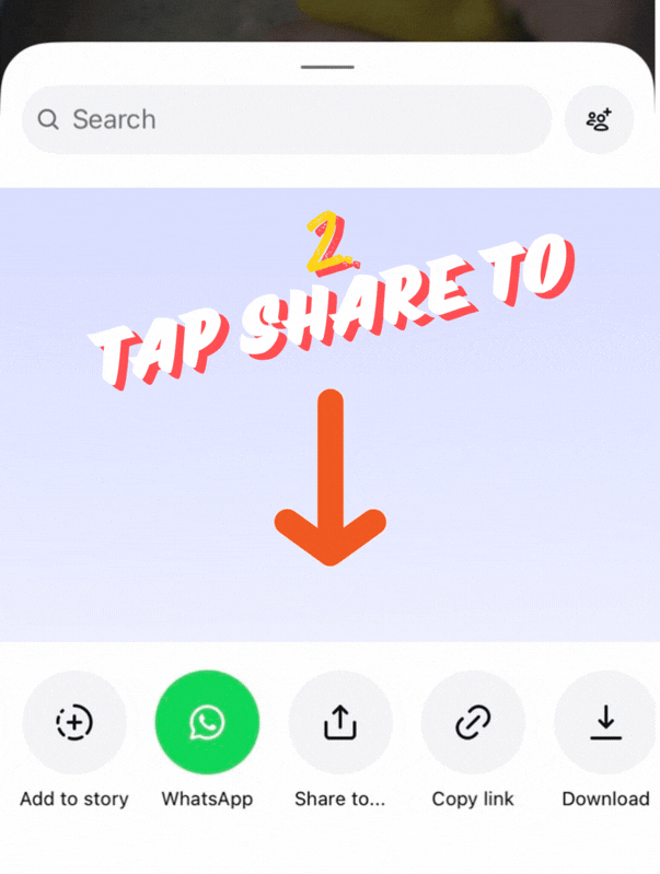 Choose the share option