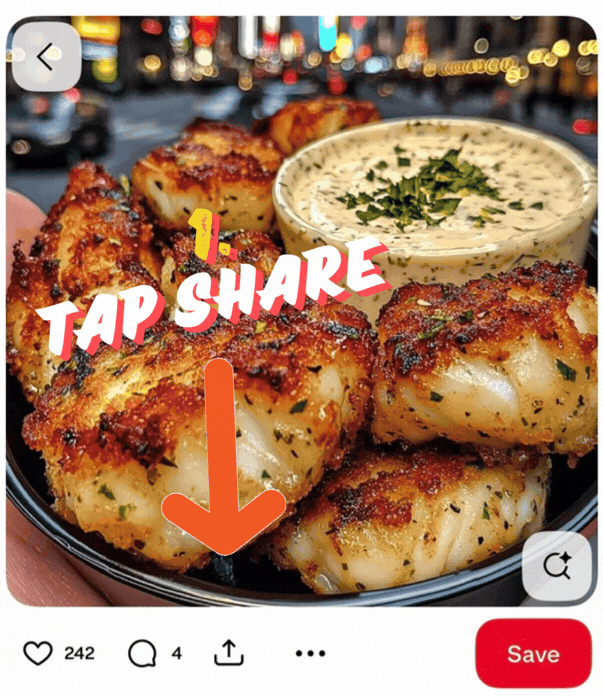 Open the share menu